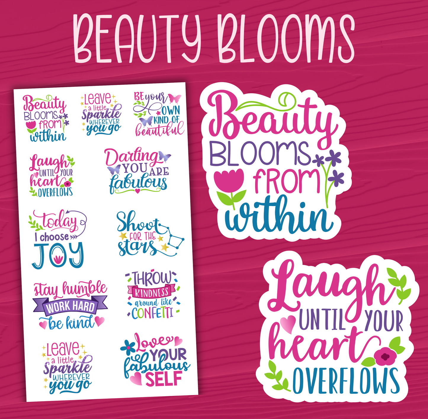 Beauty Blooms Stickers