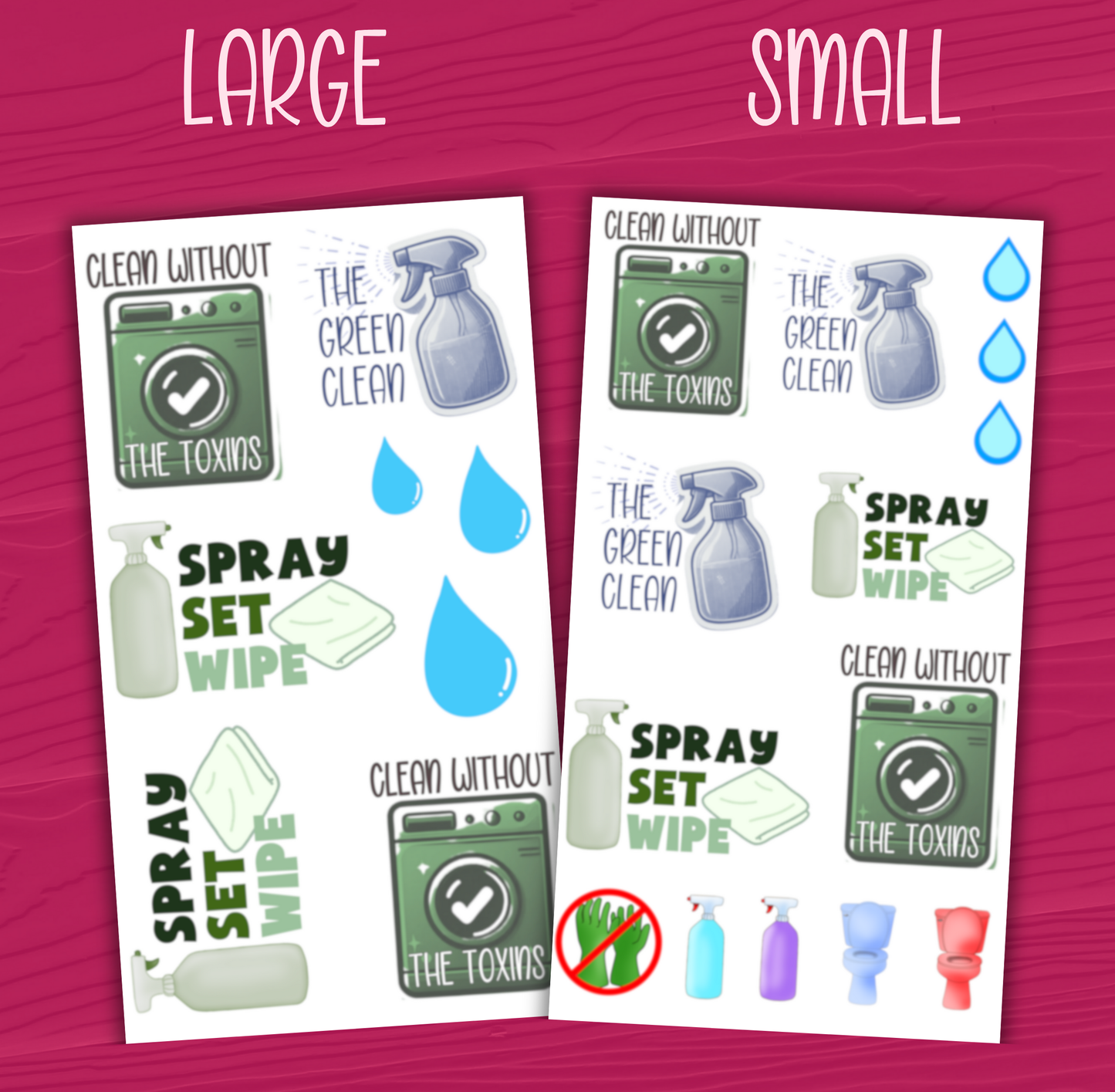 Clean without Toxin Stickers