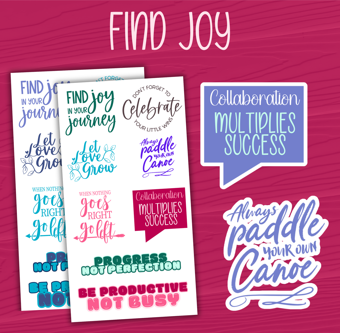 Find Joy Stickers