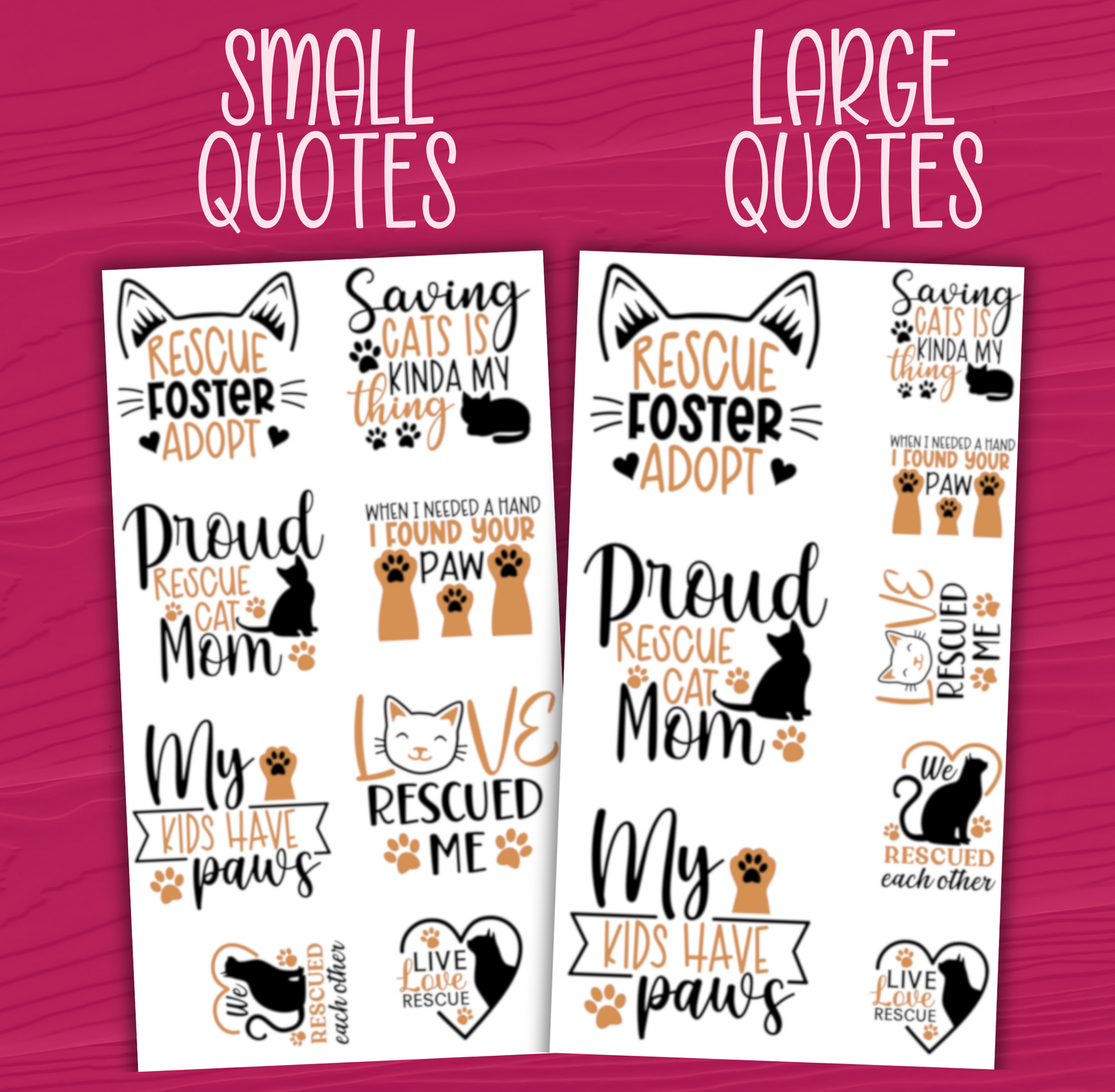 Cat Rescue Stickers
