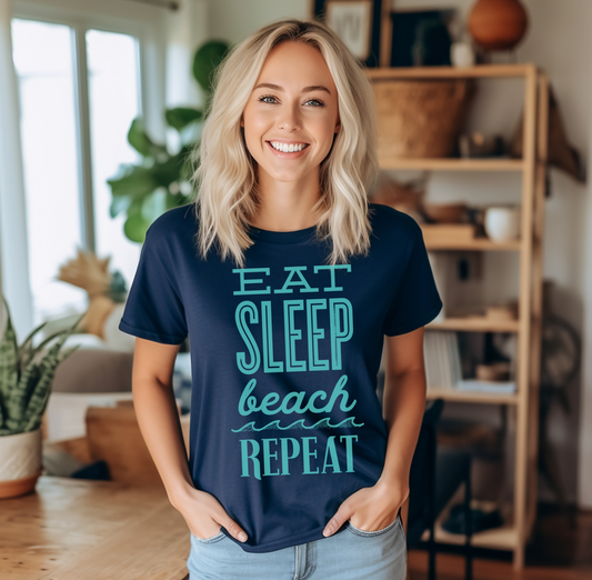Eat Sleep Beach Repeat Shirt