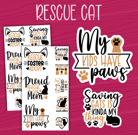 Cat Rescue Stickers