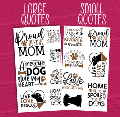 Dog Rescue Stickers