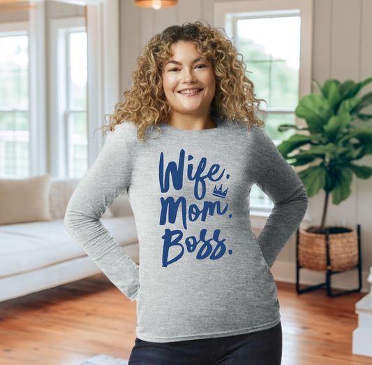 Wife Mom Boss Shirt